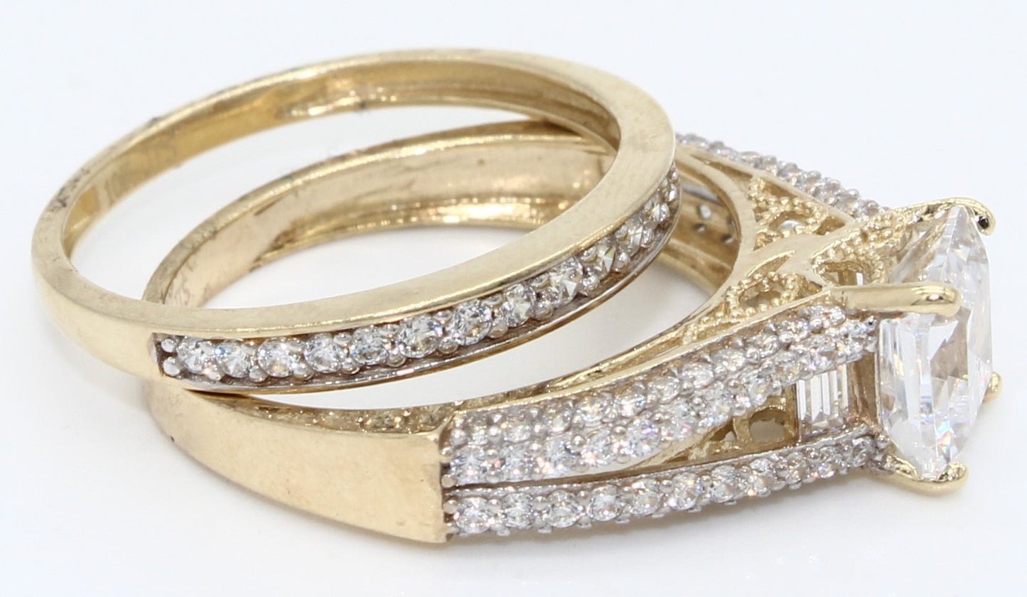 DUO ANILLOS ORO 10KL T8 4.8 AN10K23