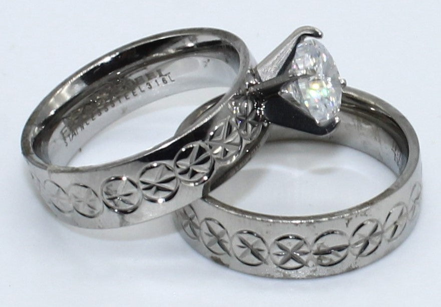 DUO ANILLOS ACERO ANAC82