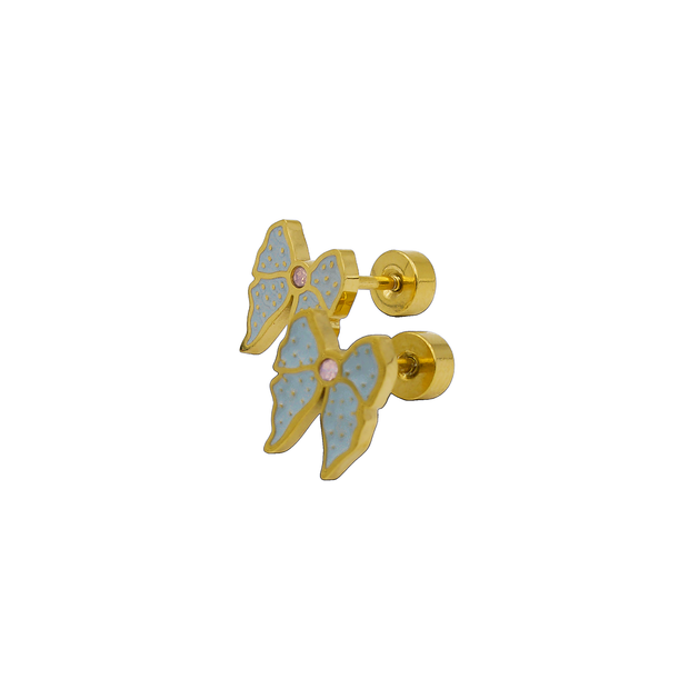 ARETES CHAPA DE ORO 6945892525481