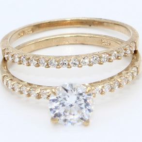 DUO ANILLOS ORO 10KL T7 2.5 AN10K13