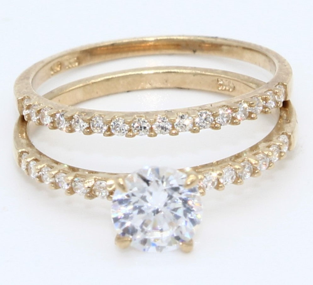 DUO ANILLOS ORO 10KL T7 2.5 AN10K13