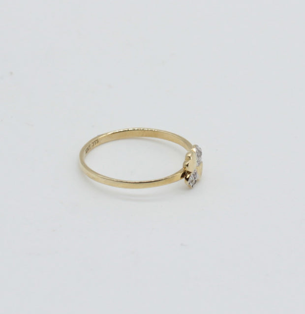 ANILLO ORO 10KL T4 0.6 AN10K208