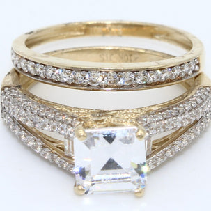 DUO ANILLOS ORO 10KL T8 4.8 AN10K23