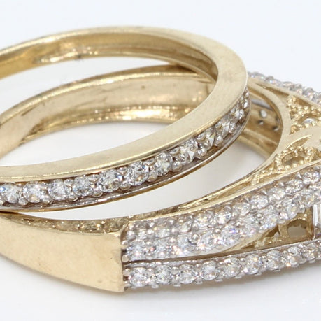 DUO ANILLOS ORO 10KL T8 4.8 AN10K23