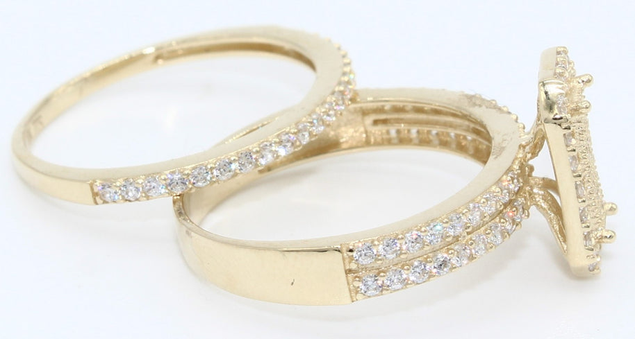 DUO ANILLOS ORO 10KL T8 4.3 AN10K9