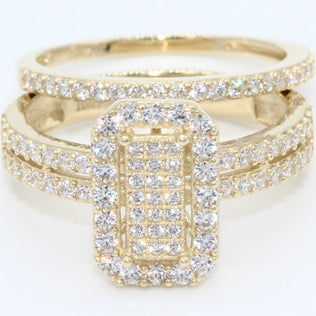 DUO ANILLOS ORO 10KL T8 4.3 AN10K9