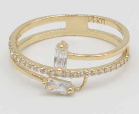 ANILLO ORO 14KL 1.9 T8 AN14K43