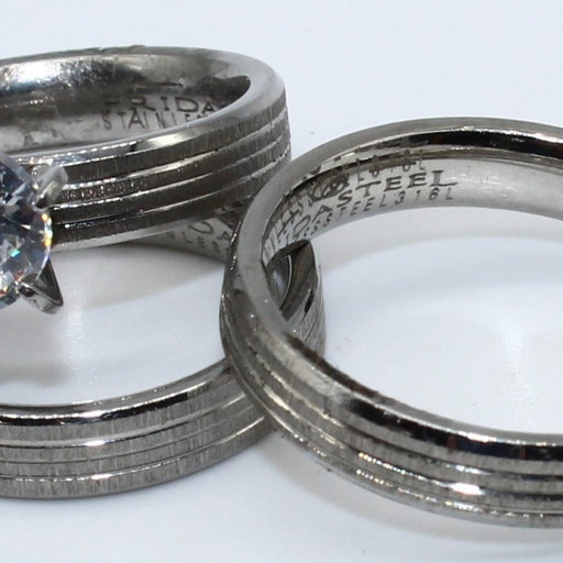TRIO ANILLOS ACERO ANAC100