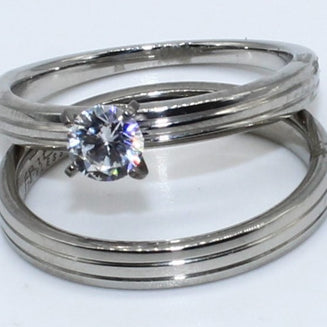 DUO ANILLOS ACERO ANAC56