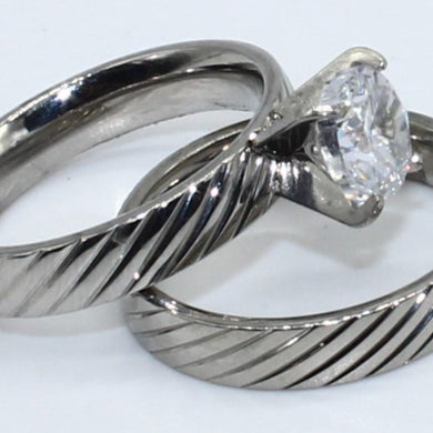 DUO ANILLOS ACERO ANAC57