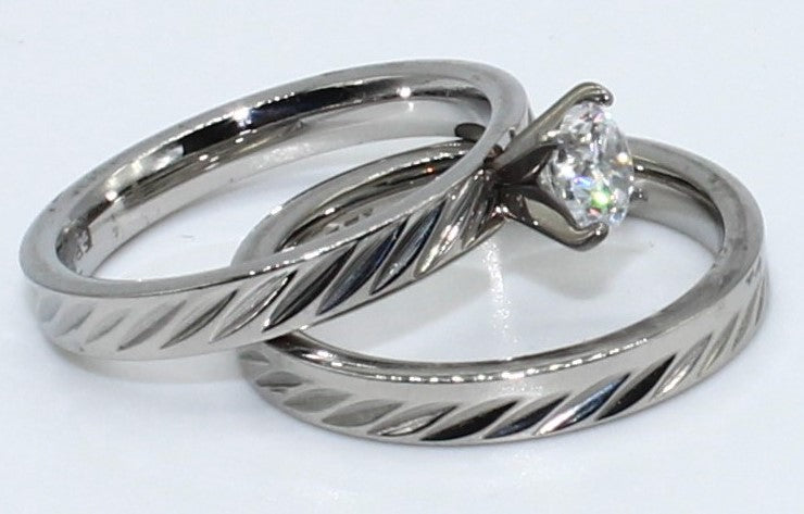 DUO ANILLOS ACERO ANAC58