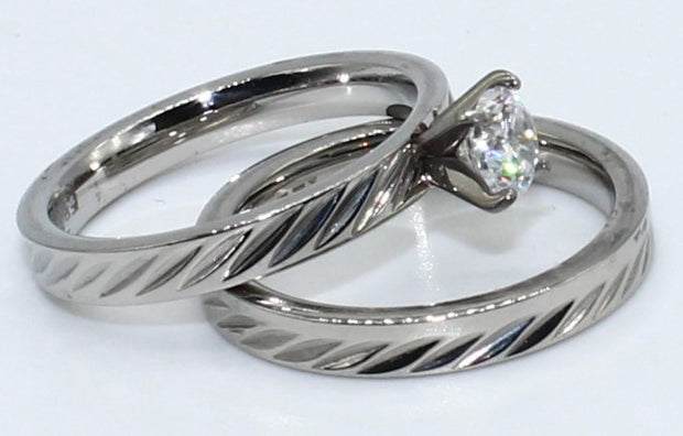 DUO ANILLOS ACERO ANAC58