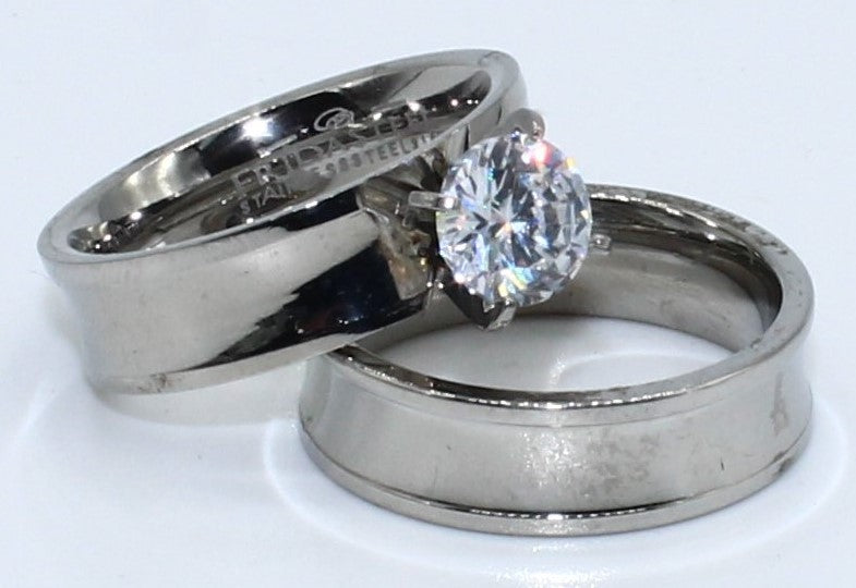 DUO ANILLOS ACERO ANAC59