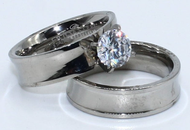 DUO ANILLOS ACERO ANAC59