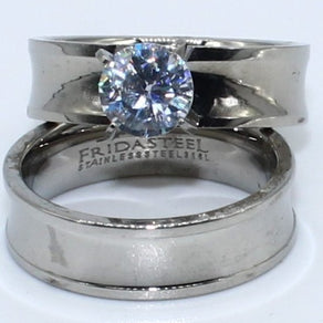 DUO ANILLOS ACERO ANAC59