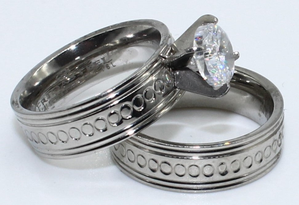 DUO ANILLOS ACERO ANAC60