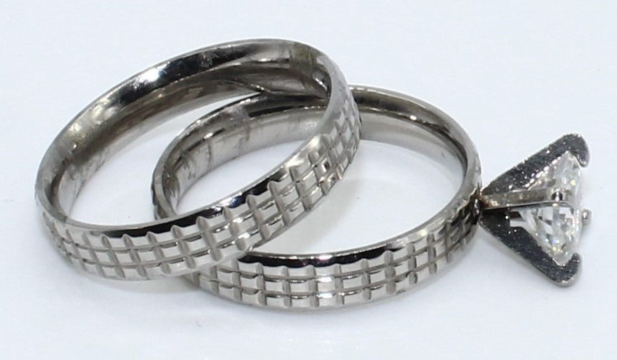 DUO ANILLOS ACERO ANAC61