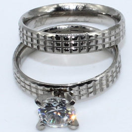 DUO ANILLOS ACERO ANAC61