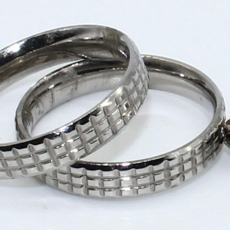 DUO ANILLOS ACERO ANAC61