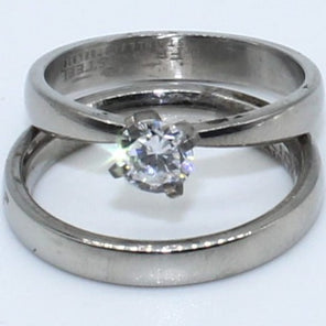 DUO ANILLOS ACERO ANAC80
