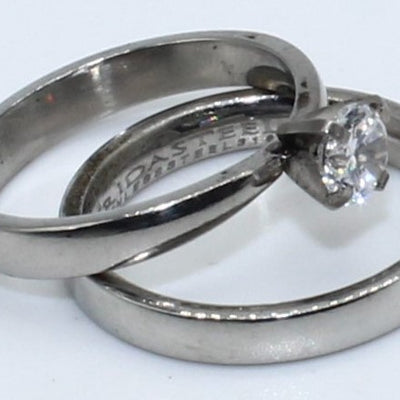 DUO ANILLOS ACERO ANAC80