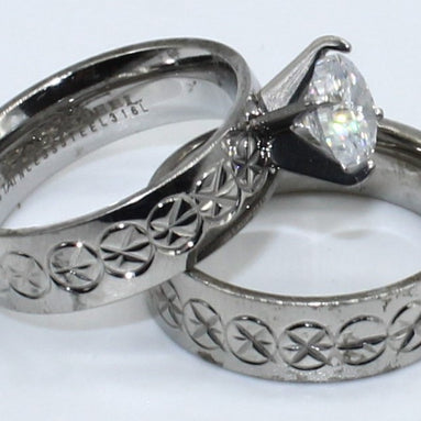 DUO ANILLOS ACERO ANAC82