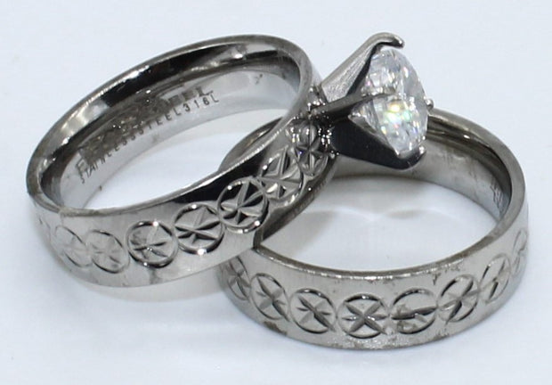 DUO ANILLOS ACERO ANAC82