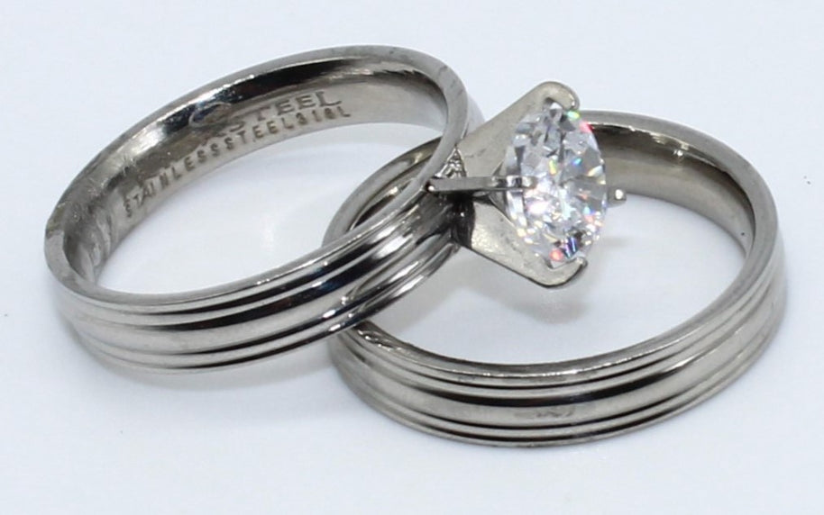DUO ANILLOS ACERO ANAC84