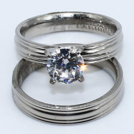 DUO ANILLOS ACERO ANAC84