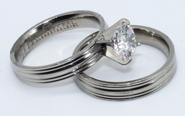 DUO ANILLOS ACERO ANAC84