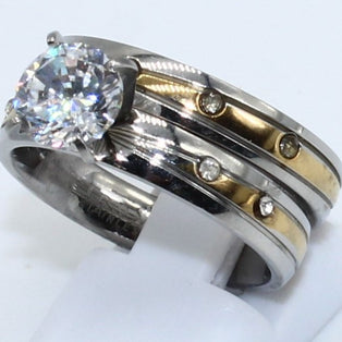 DUO ANILLOS ACERO ANAC91
