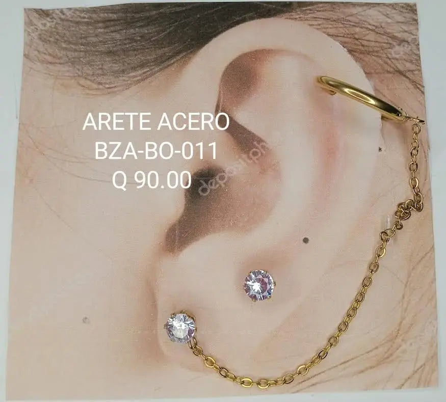 ARETES ACERO BZA BO 011 Lalú Joyas