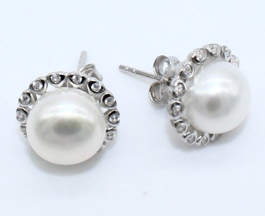 ARETE PLATA CON PERLA ARPERVG27