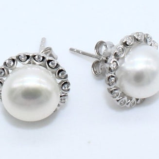 ARETE PLATA CON PERLA ARPERVG27