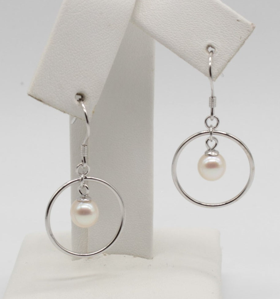 ARETE PLATA CON PERLA ARPERVG40