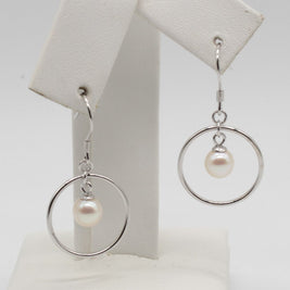 ARETE PLATA CON PERLA ARPERVG40