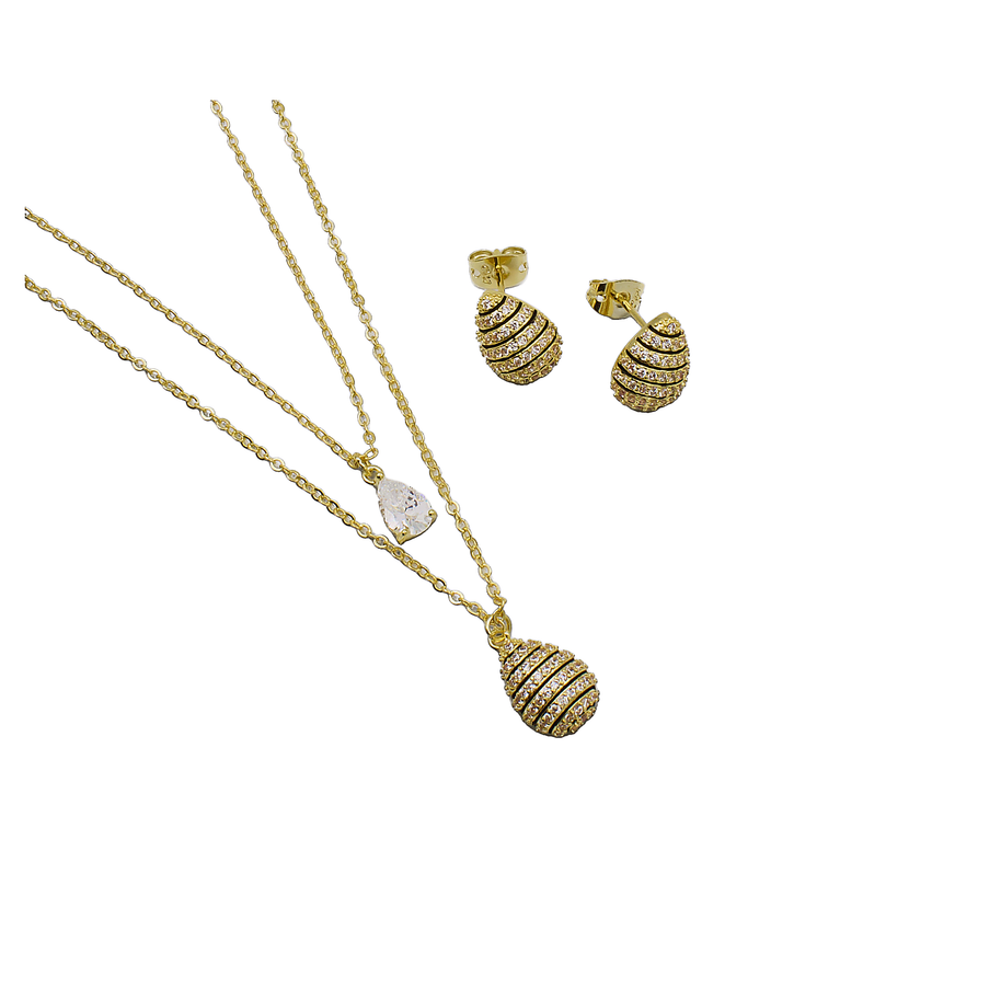 JUEGO CHAPA DE ORO BJL-0015