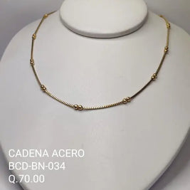 CADENA ACERO BCD BN 034 Lalú Joyas