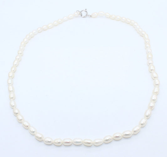 COLLAR PERLA CON BROCHE PLATA COPERVG86