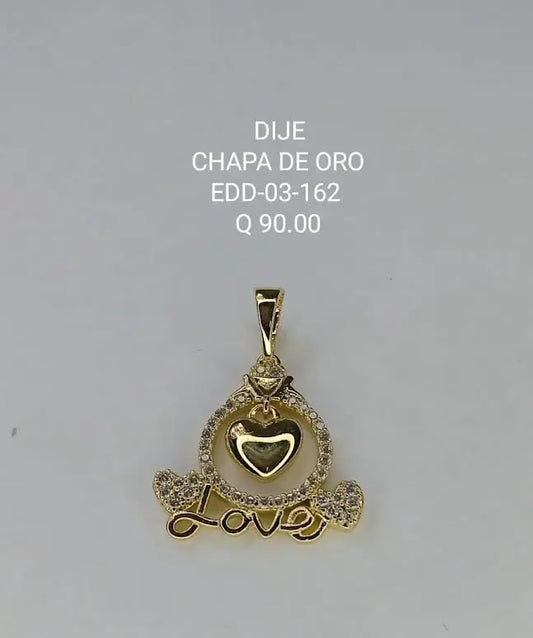 DIJE CHAPA EDD 03 162 Lalú Joyas