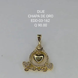 DIJE CHAPA EDD 03 162 Lalú Joyas