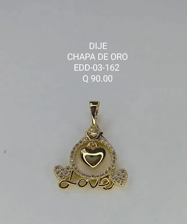 DIJE CHAPA EDD 03 162 Lalú Joyas