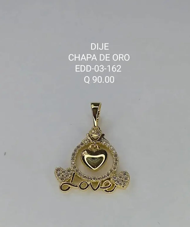 DIJE CHAPA EDD 03 162 Lalú Joyas