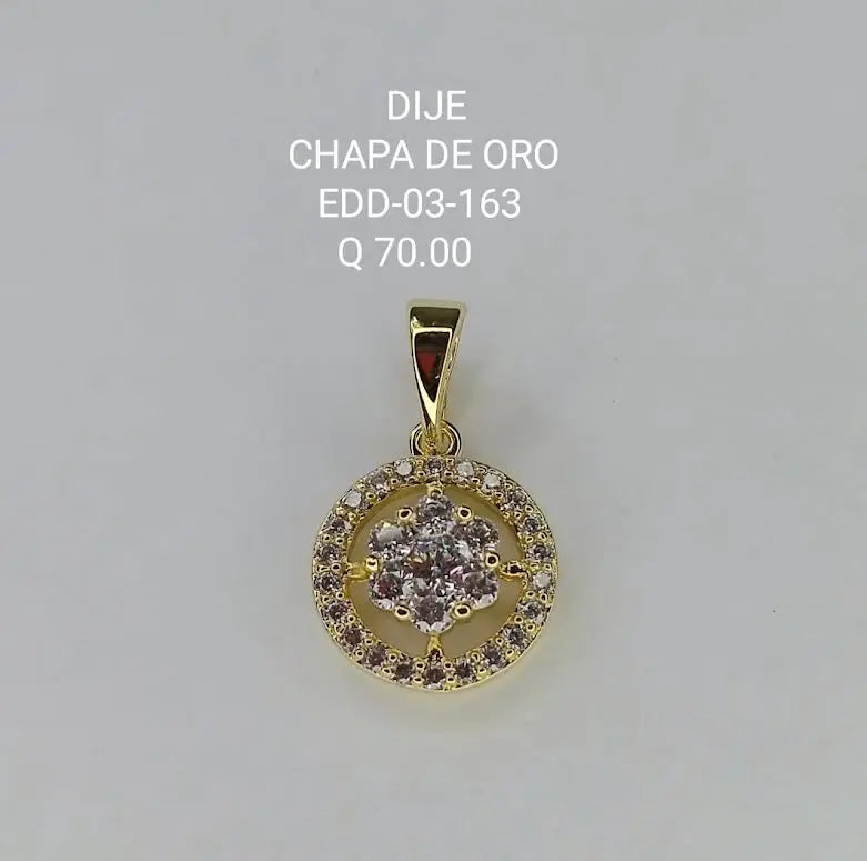 DIJE CHAPA EDD 03 163 Lalú Joyas