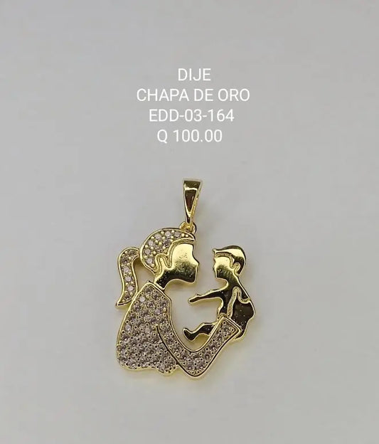 DIJE CHAPA EDD 03 164 Lalú Joyas