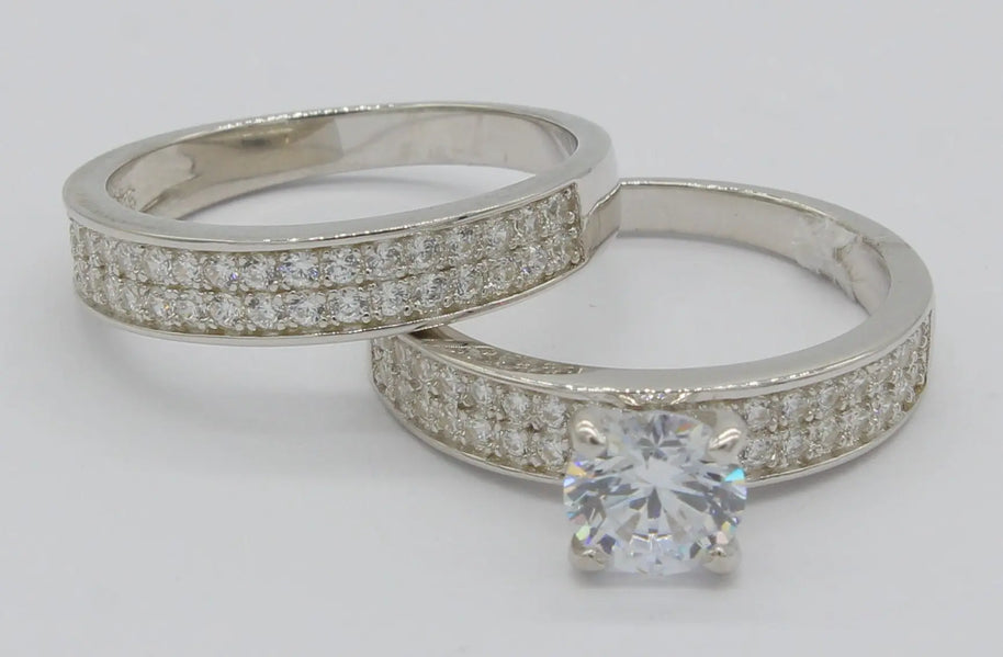 DUO ANILLOS DE PLATA 925 GAN17 Lalú Joyas