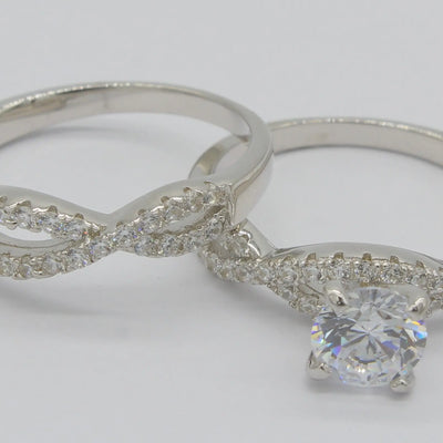 DUO ANILLOS DE PLATA 925 GAN21 Lalú Joyas