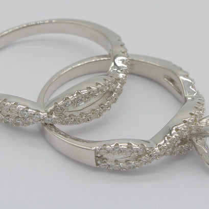 DUO ANILLOS DE PLATA 925 GAN21 Lalú Joyas
