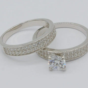 DUO ANILLOS DE PLATA 925 GAN22 Lalú Joyas