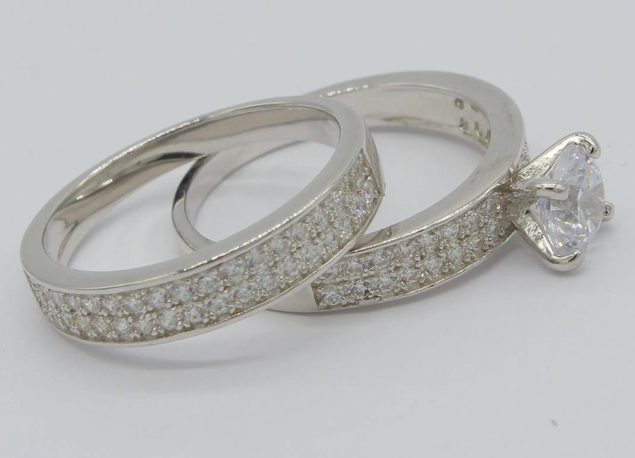 DUO ANILLOS DE PLATA 925 GAN22 Lalú Joyas